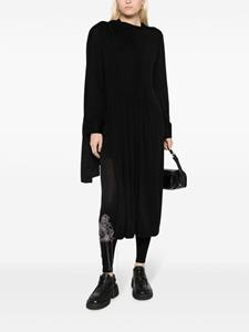 Yohji Yamamoto Asymmetrische midi-jurk - Zwart