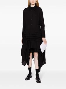 Yohji Yamamoto Asymmetrische blousejurk - Zwart