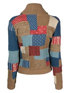 Ralph Lauren RRL Vest met patchwork - Bruin