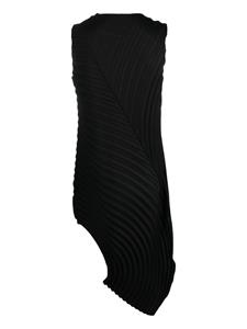 Issey Miyake Asymmetrische midi-jurk - Zwart