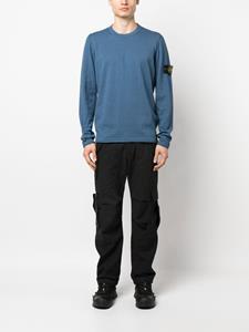 Stone Island Sweater met logopatch - Blauw