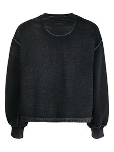 Eckhaus Latta logo-print cotton sweatshirt - Grijs