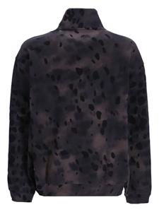 HUGO Sweater met tie-dye print - Zwart