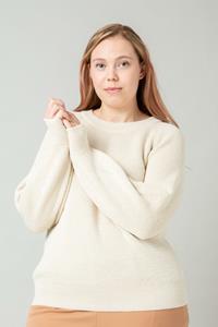 Alpa MOMENT knit sweater, off-white