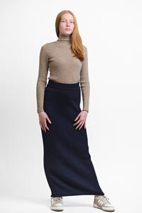 Alpa TULIP knit skirt, navy