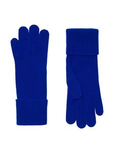 Burberry fine-knit full-finger gloves - Blauw