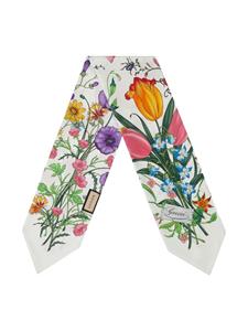 Gucci Sjaal met bloemenprint - Wit