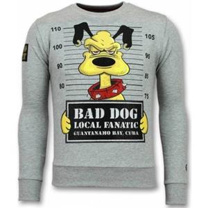 Local Fanatic Sweater  Bad Dog Cartoon