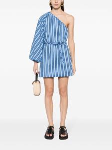 Faithfull the Brand Calia striped minidress - Blauw