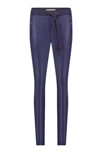 Studio Anneloes Margot leather trousers - deep purple - 09222