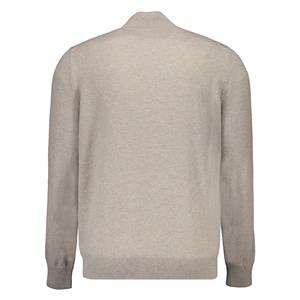 Viadeste  vest met rits alcantara en wol cashmere