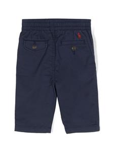 Ralph Lauren Kids logo-embroidered bermuda shorts - Blauw