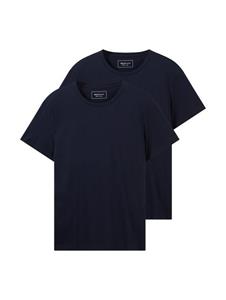 TOM TAILOR Denim T-Shirt Basic T-Shirt im Doppelpack 
