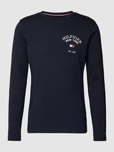 Tommy Hilfiger Shirt met lange mouwen en labelprint, model 'ARCH VARSITY'