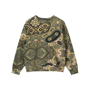 Summum 3s4732-30387 120 sweater big paisley on cotton sweat multicolour