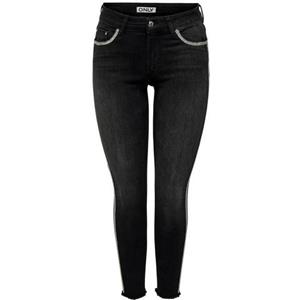 ONLY Skinny-fit-Jeans "ONLBLUSH MW SKINNY DECO ANK RW REA0918"