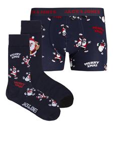 Jack & Jones Kerst ondergoed giftbox jongens boxershort + sokken jachappy