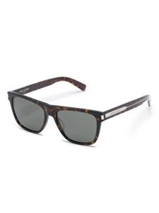 Saint Laurent Eyewear Zonnebril met vierkant montuur - Bruin