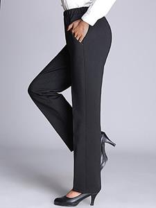 BERRYLOOK Women's Fleece High Waist Straight Casual Formal Pants