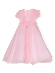 MARCHESA KIDS COUTURE crystal-embellished tulle gown - Roze
