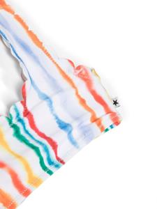 Molo Nice stripe-print bikini set - Wit