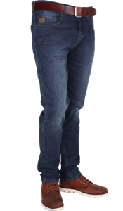 Crosshatch Jeans Crosshatch Vesper Mid 1011CH Stretch Spijkerbroek - Midden Blauw