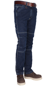 Crosshatch Jeans Crosshatch Trucker Stretch 1083CH Spijkerbroek Heren - Midden Blauw