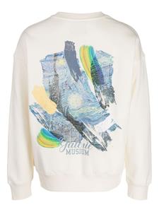 Musium Div. Sweater met print - Wit