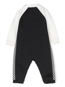 Emporio Armani Kids two-tone design zip-up pajamas - Zwart
