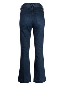 Veronica Beard Carson high-rise flared jeans - Blauw