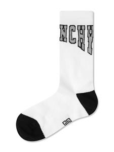 Givenchy Kids intarsia-logo ribbed socks - Wit