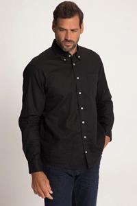 JP1880 Businesshemd Leinenmixhemd Langarm Buttondown-Kragen Modern Fit