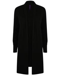 Henbury Kleding Henbury W719 Ladies` Longline Open Cardigan