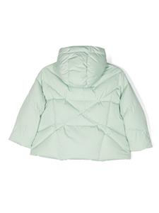 Khrisjoy Kids hooded puffer jacket - Groen
