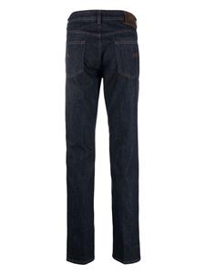Barba mid-rise slim-cut tapered jeans - Blauw