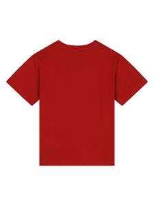 Dolce & Gabbana Kids T-shirt met logoplakkaat - Rood