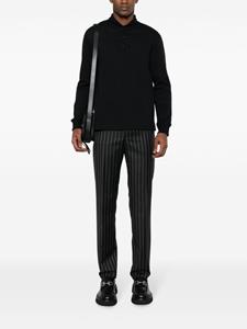 FURSAC shawl-collar cotton sweatshirt - Zwart