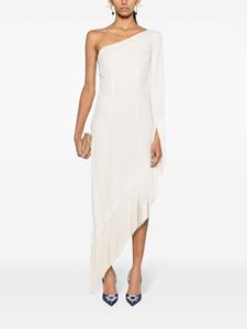 Taller Marmo Midi-jurk met franje - Wit