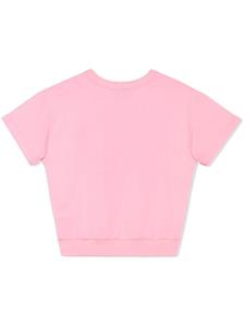Gucci Kids T-shirt met logoprint - Roze