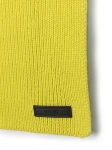 Versace chunky-knit virgin wool scarf - Groen