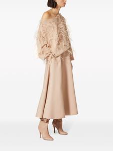 Valentino Crepe Couture midi-rok - Roze