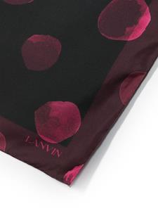 Lanvin polka-dot silk scarf - Zwart