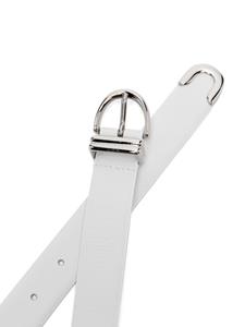 KHAITE Bambi buckle-fastening leather belt - Wit