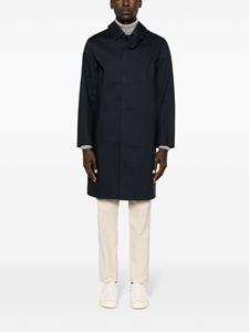 Mackintosh single-breasted cotton trench coat - Blauw