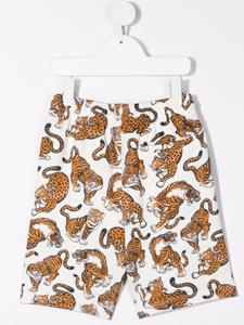 Kenzo Kids Shorts met tijgerprint - Wit