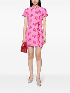 Kitri Harlow floral-print minidress - Roze