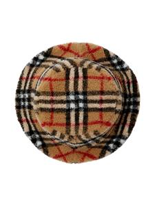 Burberry Kids Vintage Check fleece bucket hat - Beige
