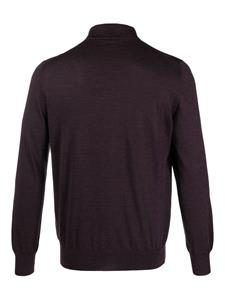Barba long-sleeves cashmere blend polo shirt - Paars