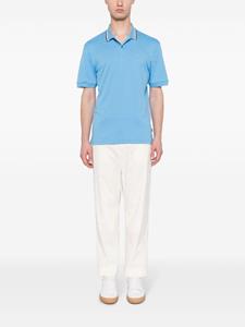 BOSS Penrose cotton polo shirt - Blauw