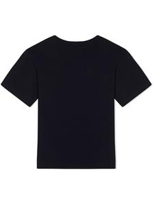 Dolce & Gabbana Kids T-shirt met logoplakkaat - Zwart